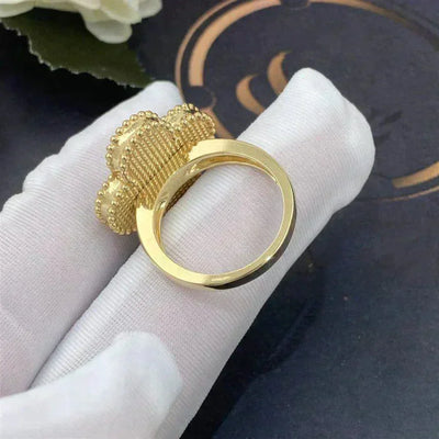 خاتم تريفل | أبيض - ذهب